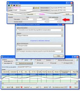 MIST, Gestion de l'Intrastat